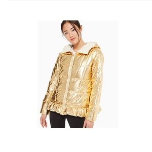 Kate Spade metallic puffer